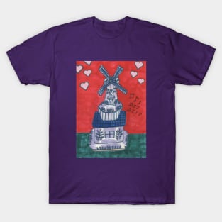 Romantic Music Windmill T-Shirt